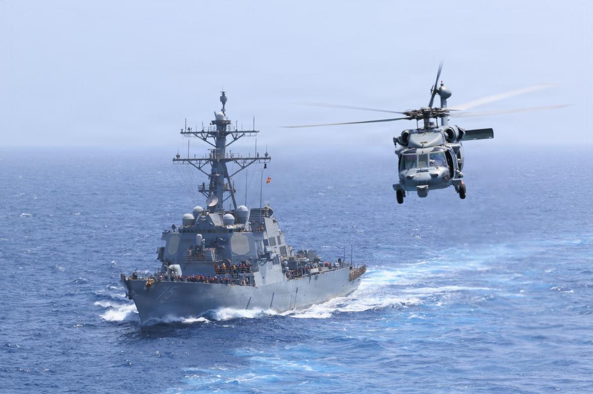 1 airman missing after MH-60S Sea Hawk helicopter crashes in Arabian Sea where fleet is operating for Iran War
