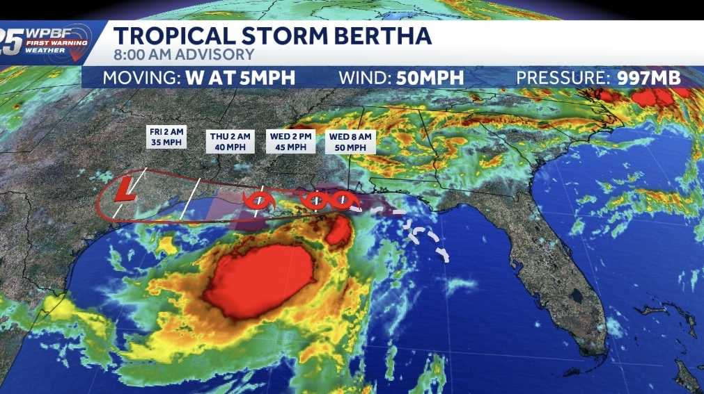 Tropical Storm Bertha 2026