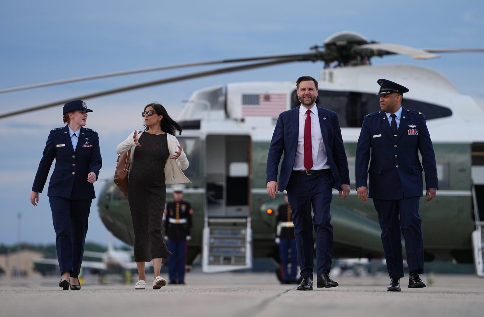 Trump welcomed J.D. and Usha Vance’s baby in the most Trump way possible.