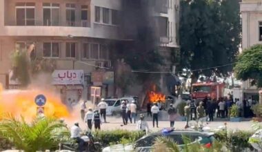 French President Emmanuel Macron safe after bomb blasts near his hotel in Damascus