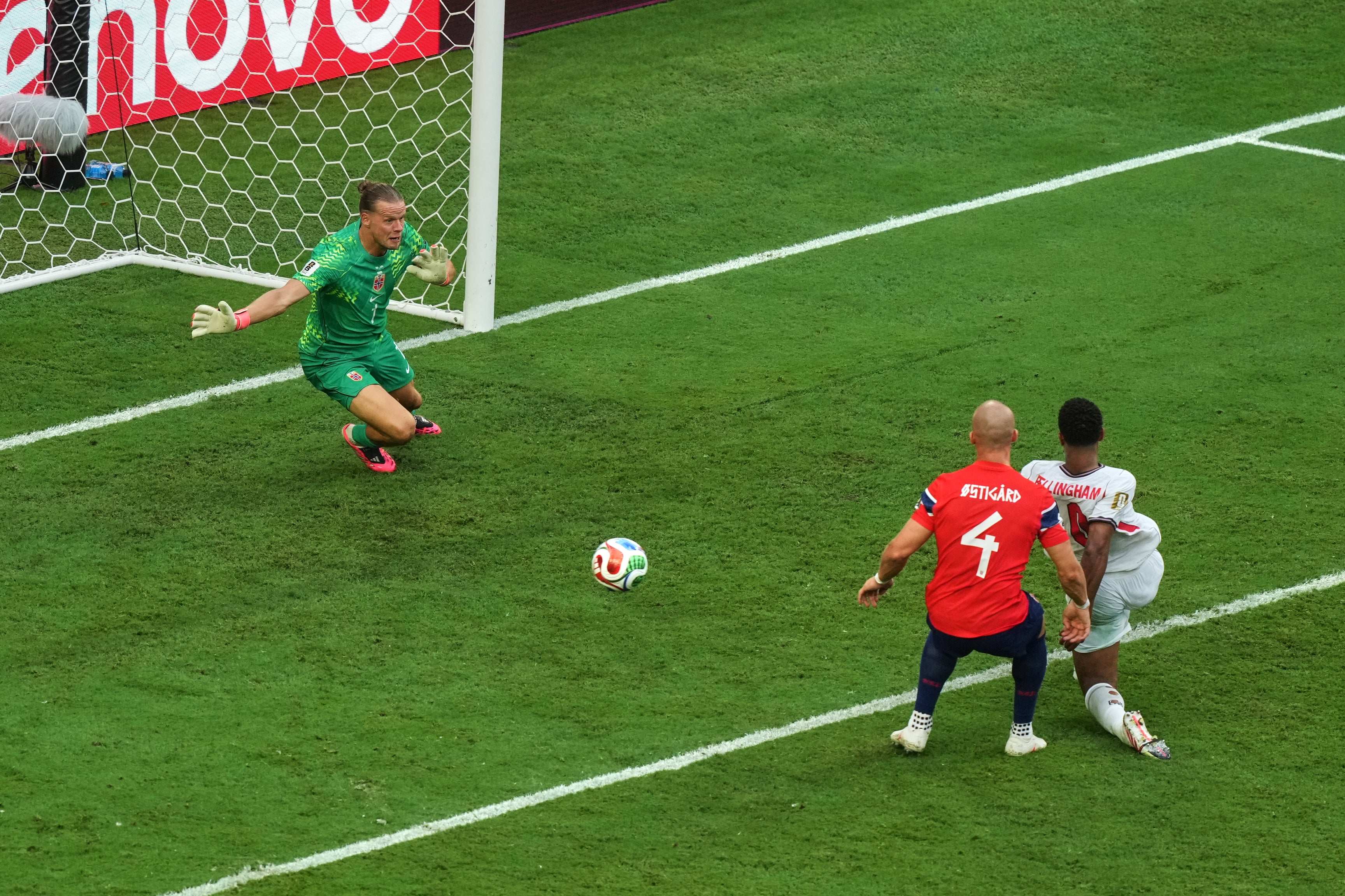 Bellingham bundled in from Rogers’ effort to send England into the last four
