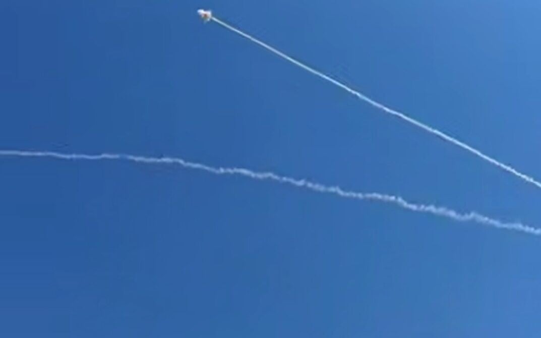 IDF fires interceptors over Eilat as Iranian missiles target nearby Aqaba in Jordan