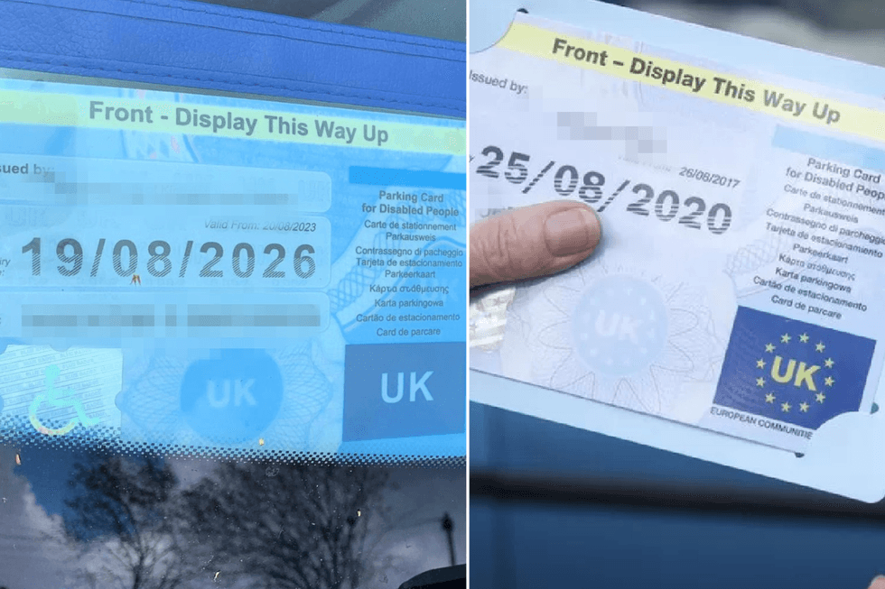 Fake Blue Badge and a real Blue Badge