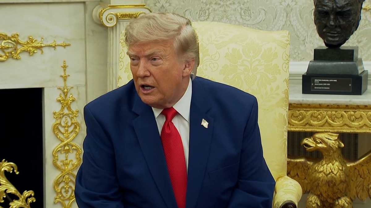Trump says US will destroy a bridge or power plant for Iranian attacks in Strait