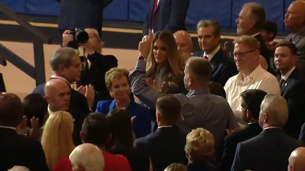 Family members of fallen Army soldier 1st Lt. Tyler James Feehan at Trump speech Georgia