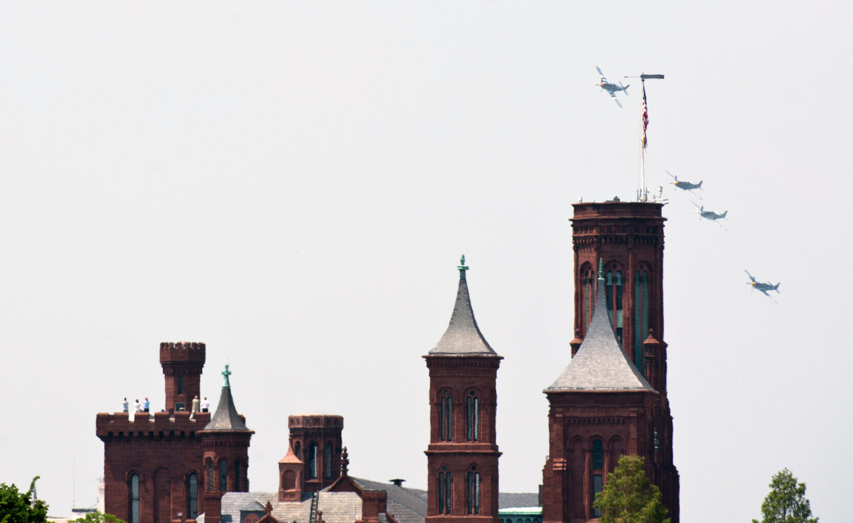The Smithsonian Castle is seen on the National Mall in 2015. During the current Trump administration, both Democrats and Republicans in Congress are watching a cultural battle play out over the Smithsonian.
