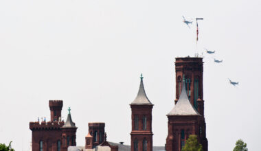 The Smithsonian Castle is seen on the National Mall in 2015. During the current Trump administration, both Democrats and Republicans in Congress are watching a cultural battle play out over the Smithsonian.