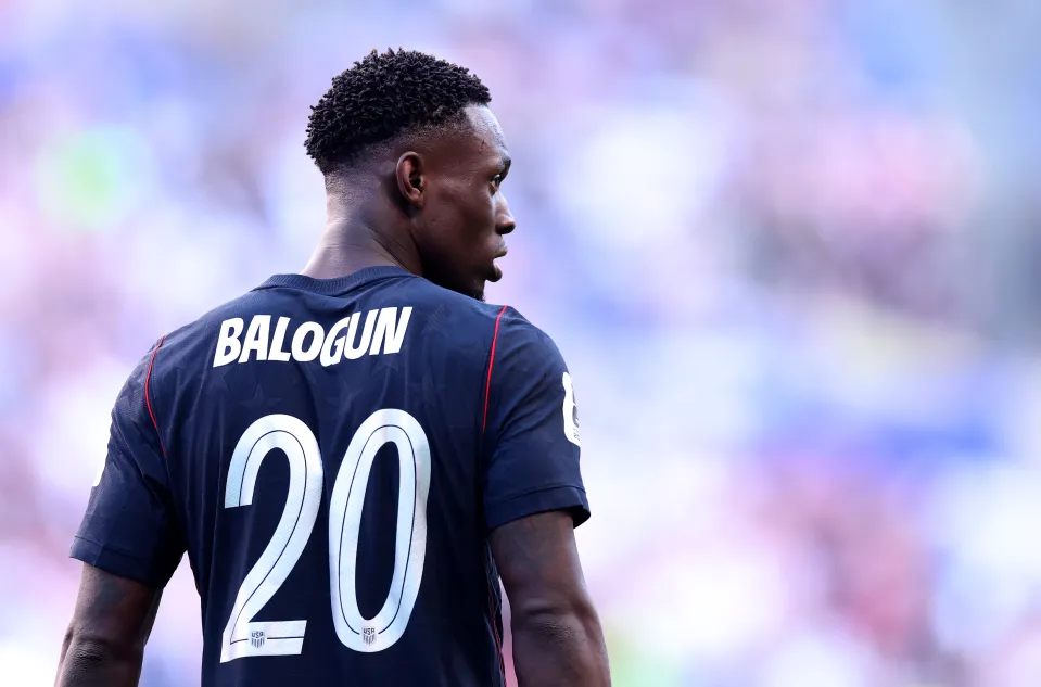 Folarin Balogun for the United States at the World Cup.