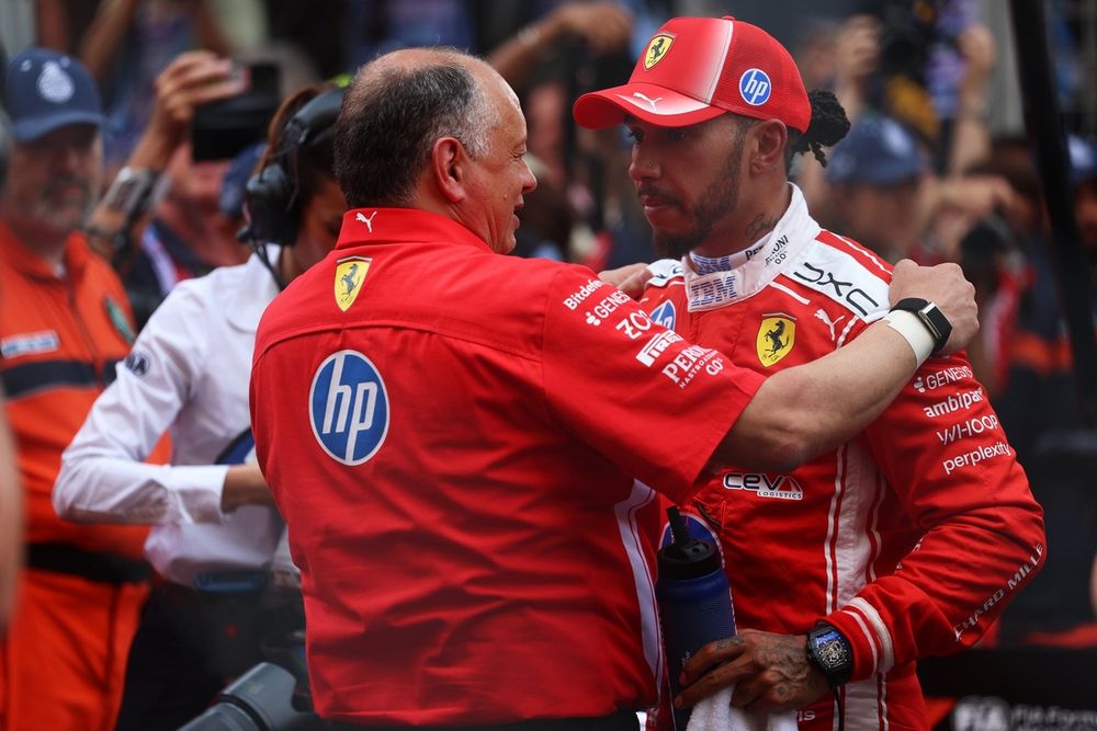 Team principal Vasseur has supported 
Hamilton’s suggested 
changes at Ferrari