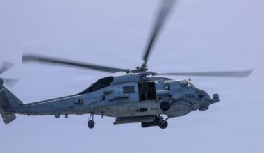 U.S. helicopter goes down in Arabian Sea, crew member missing, Navy says