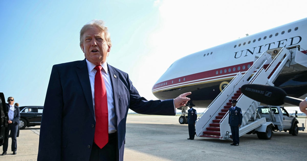President Trump with new Air Force One