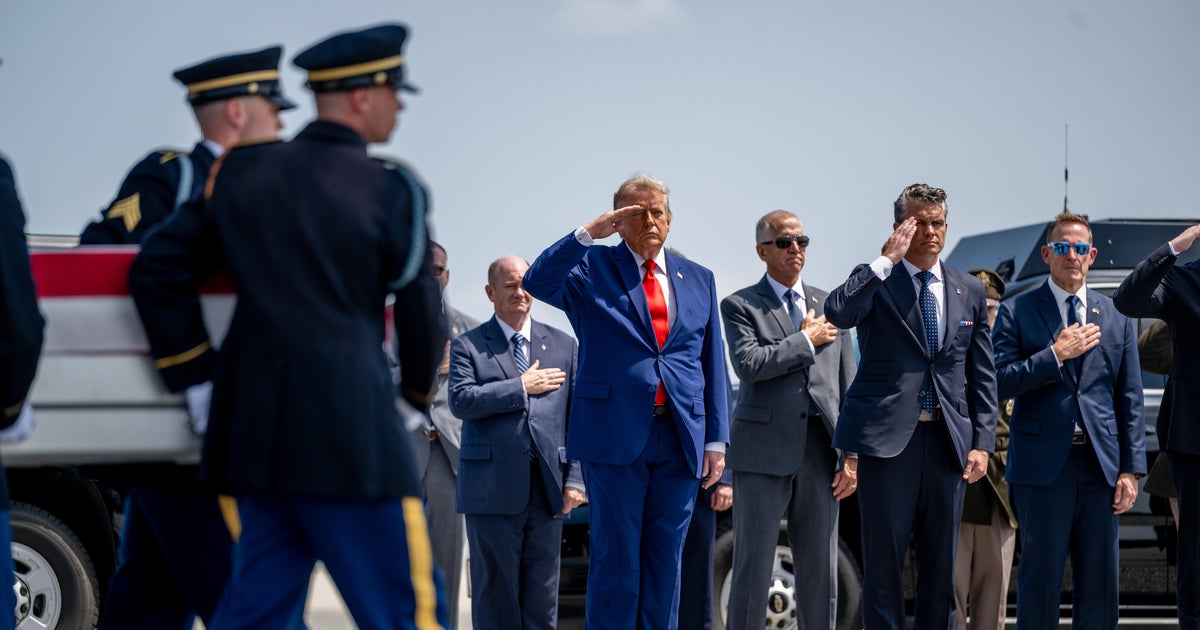 Trump Pays Respects To Four US Army Members Killed In Iran War