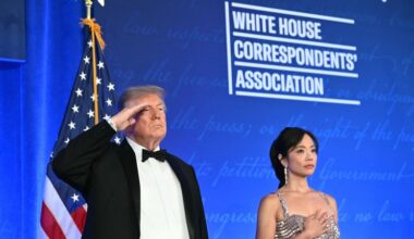 Live updates: Trump jokes about journalism awards, Nicki Minaj and possible third term in WHCD speech