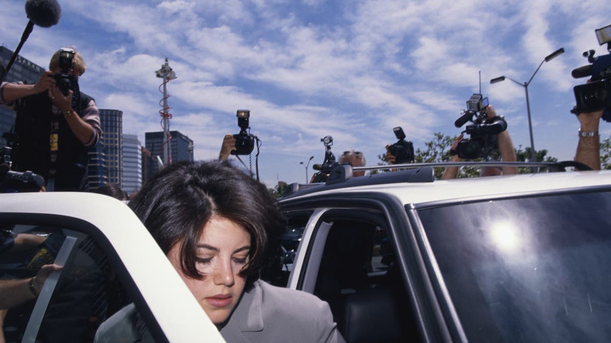 Monica Lewinsky seen getting into a car