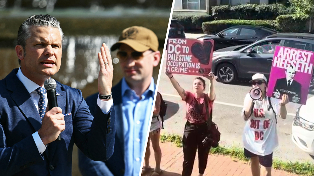 ‘Guard, go home!’ Hegseth in Meridian Hill Park met by protest – NBC4 Washington
