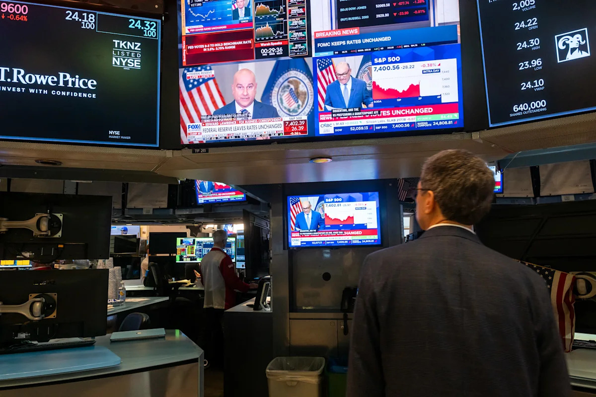 Stock market today: Dow plunges by 1,100 points, S&P 500 and Nasdaq sink as yields rise on Fed's hawkish hold