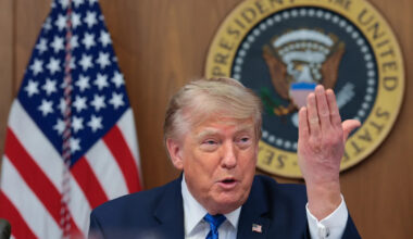As traffic in Strait of Hormuz drops, Trump says he doesn't know when US can loosen Iran's grip