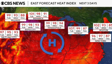 Maps show heat alerts as extreme temperatures threaten millions