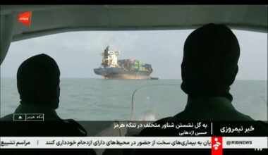 US military says it is striking Iran in response to attack on civilian vessel in Strait of Hormuz