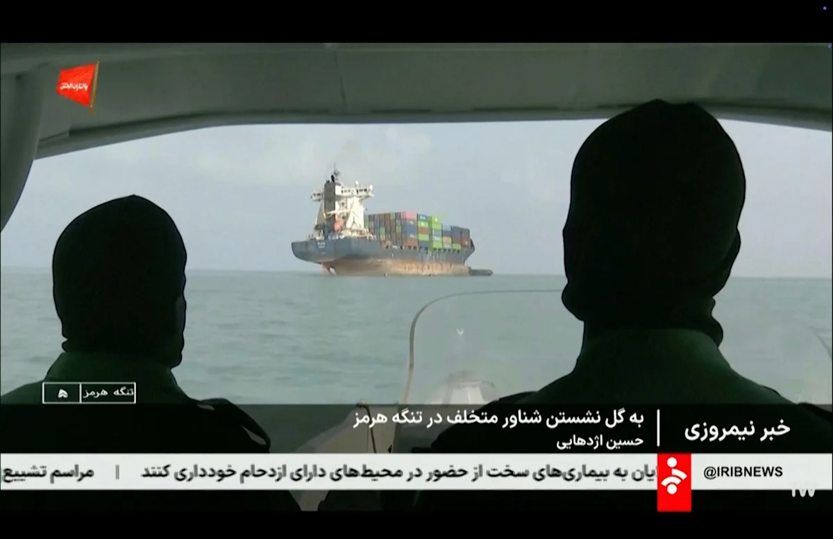 US military says it is striking Iran in response to attack on civilian vessel in Strait of Hormuz