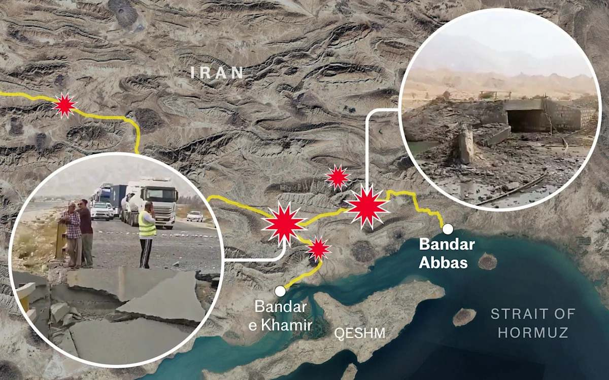 Trump’s bridge strikes cut off city that keeps Iran alive