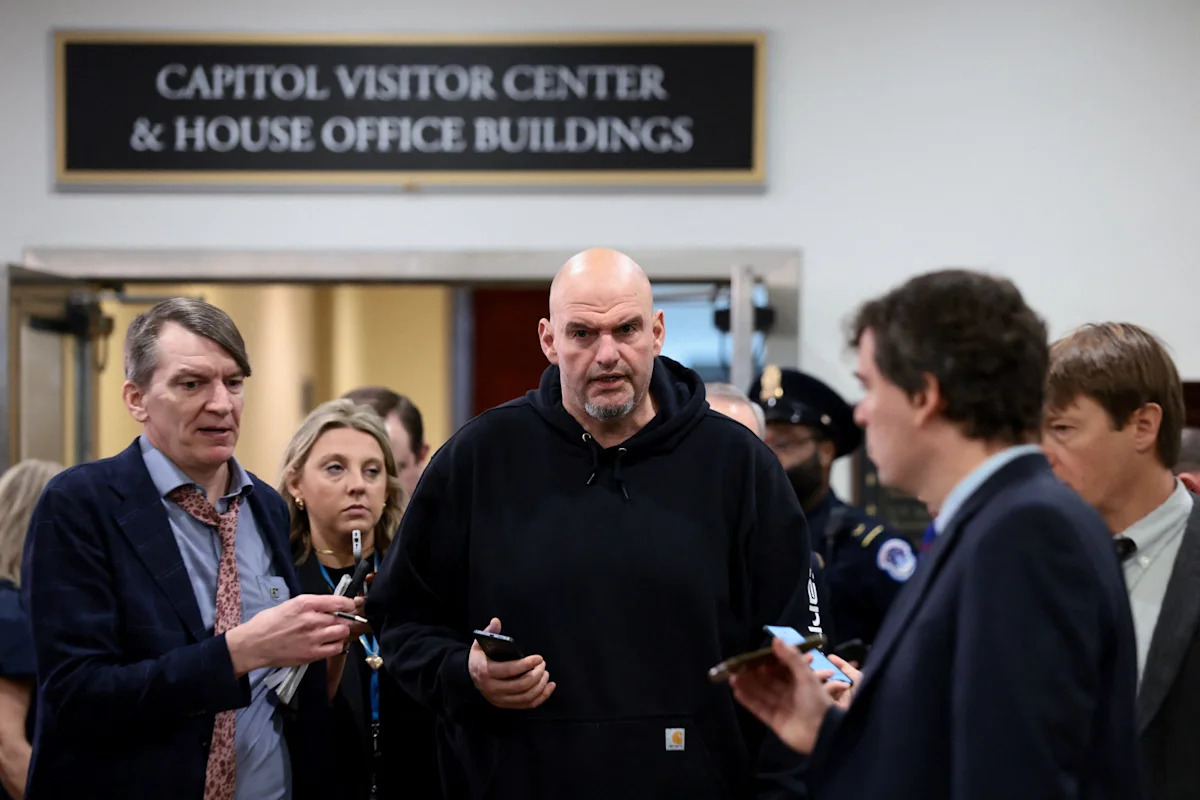 Sen. Fetterman again sides with Trump in vote on war powers resolution