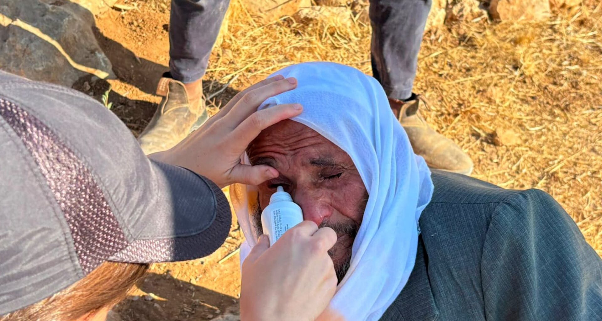 Elderly Palestinian describes being beaten up by Israeli settlers | Israel-Palestine conflict