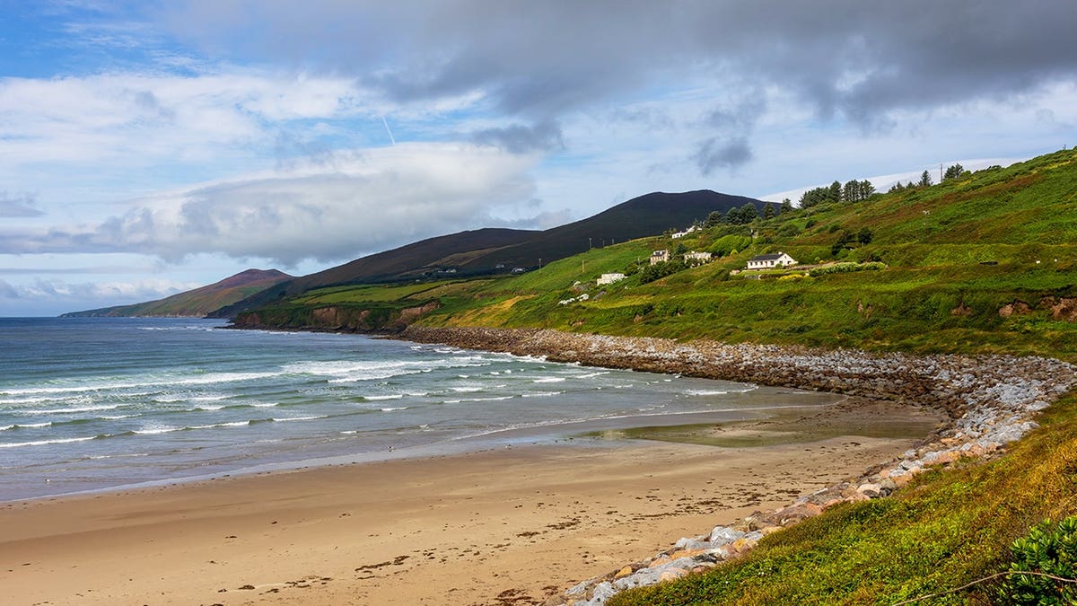 View of Inch Beach in County Kerry, Ireland.