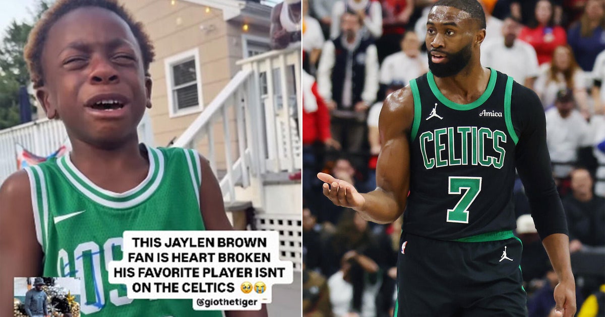 Jaylen Brown responds to viral video of crying 6-year-old Celtics fan after trade news