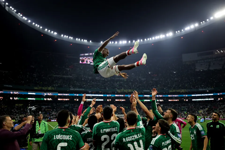 Mexico in the Azteca Stadium