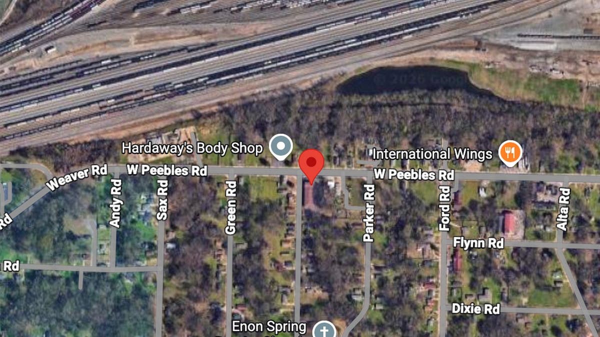 image shows map location of shooting call
