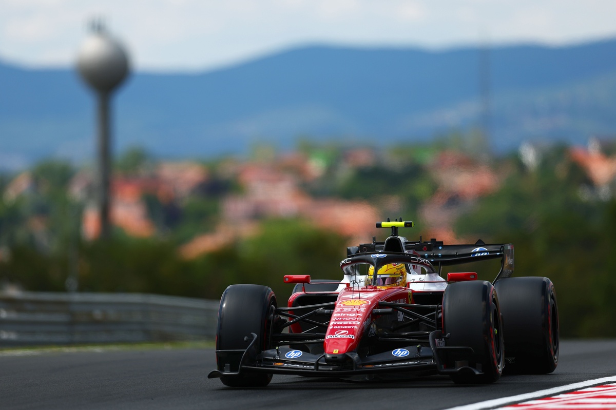 F1 Hungarian GP: Hamilton leads Ferrari 1-2 in FP2, Colapinto crashes for Alpine