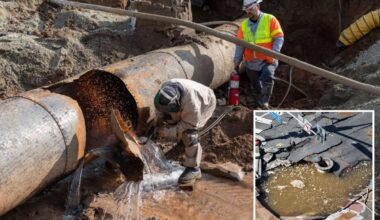 New photo shows 100-year-old pipe destroyed in West Hollywood water main break
