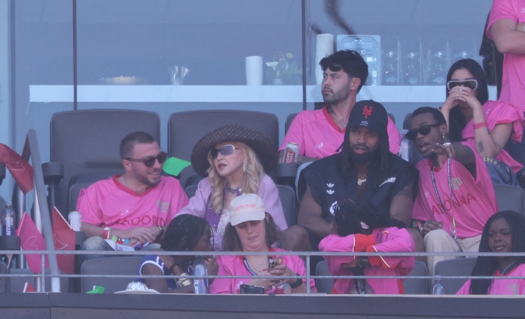 Madonna and Akeem Morris attend the 2026 World Cup Final
