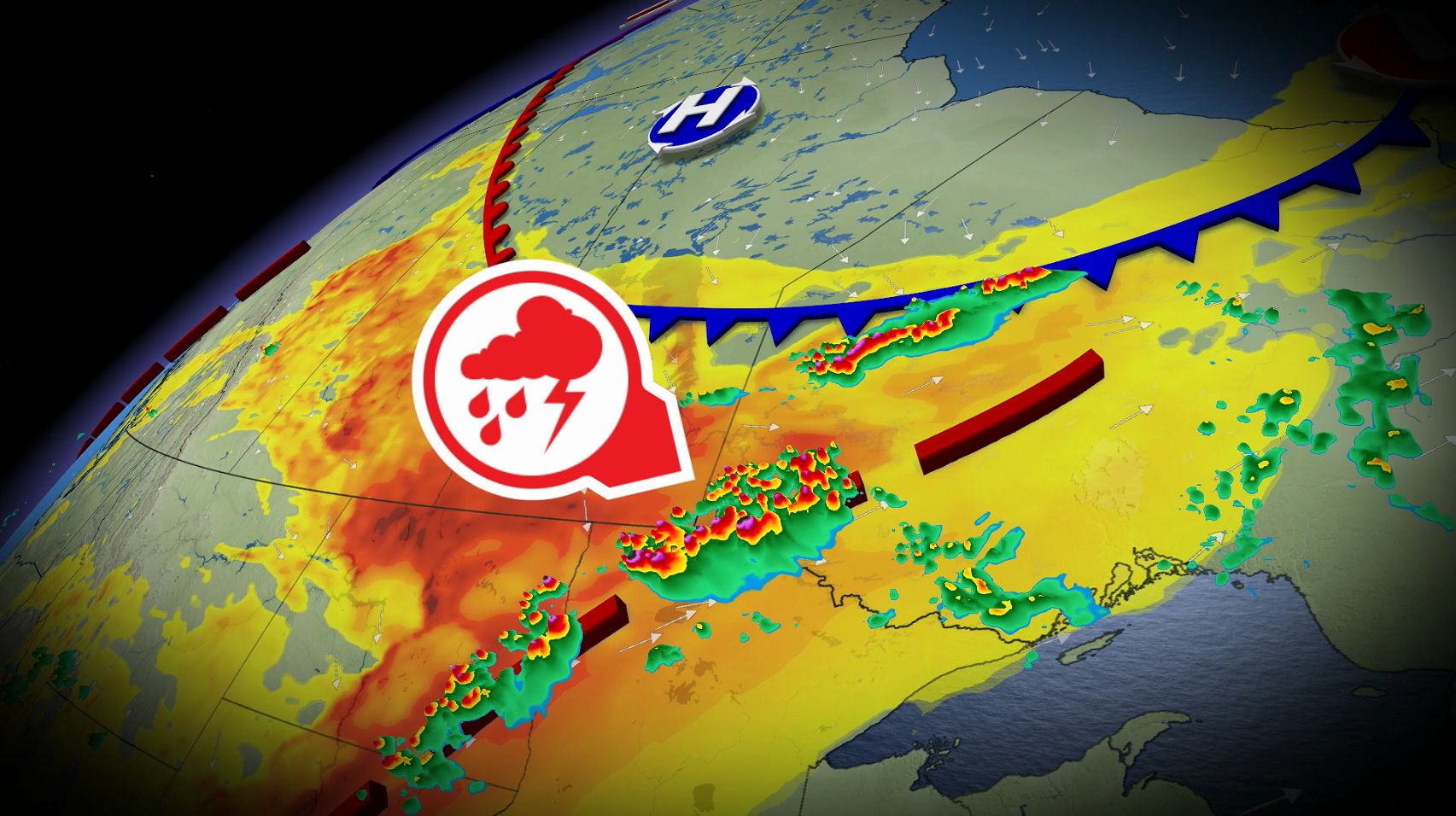 100 km/h winds and severe thunderstorms to hit Manitoba and Ontario