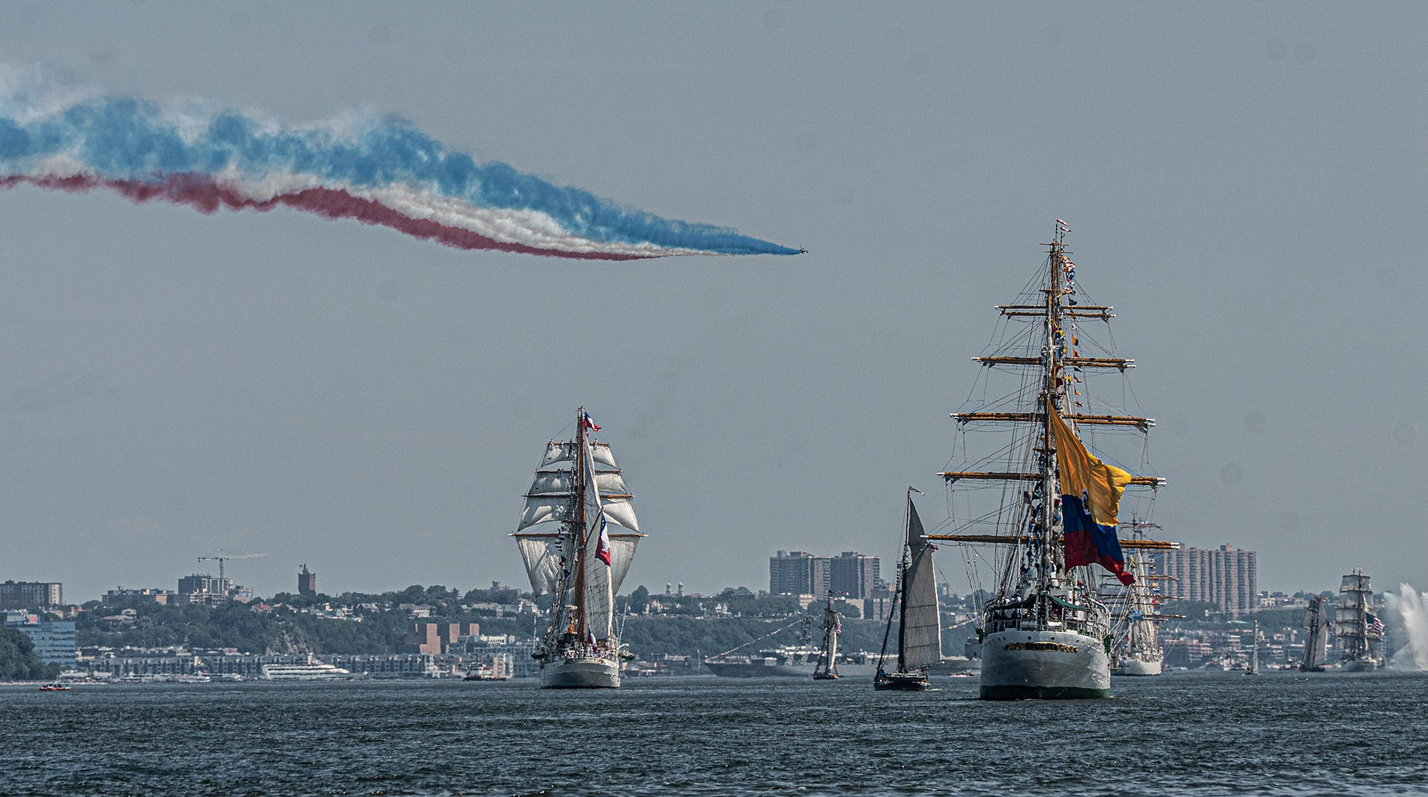 Parade of Tall Ships cruises through New York Harbor to celebrate Sail4th 250