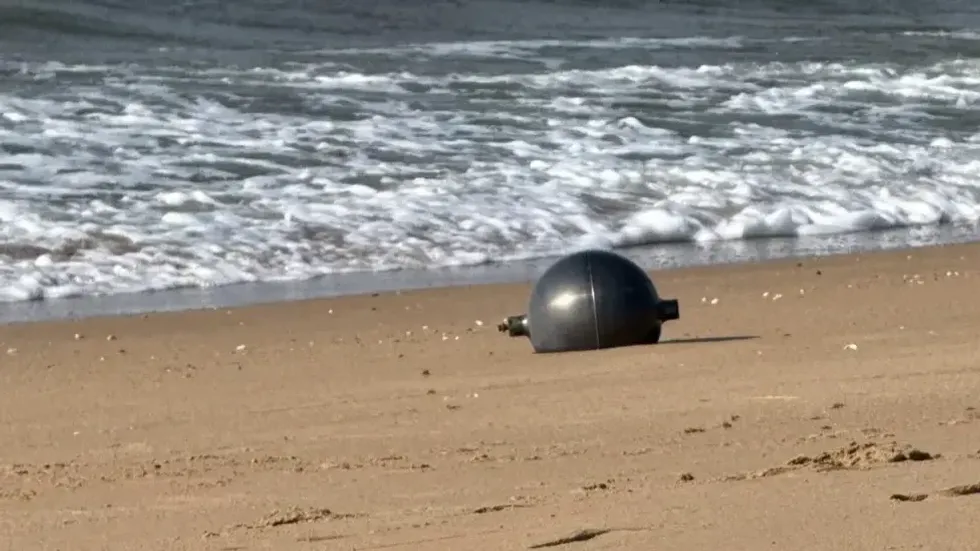 Mysterious space ball found on beach