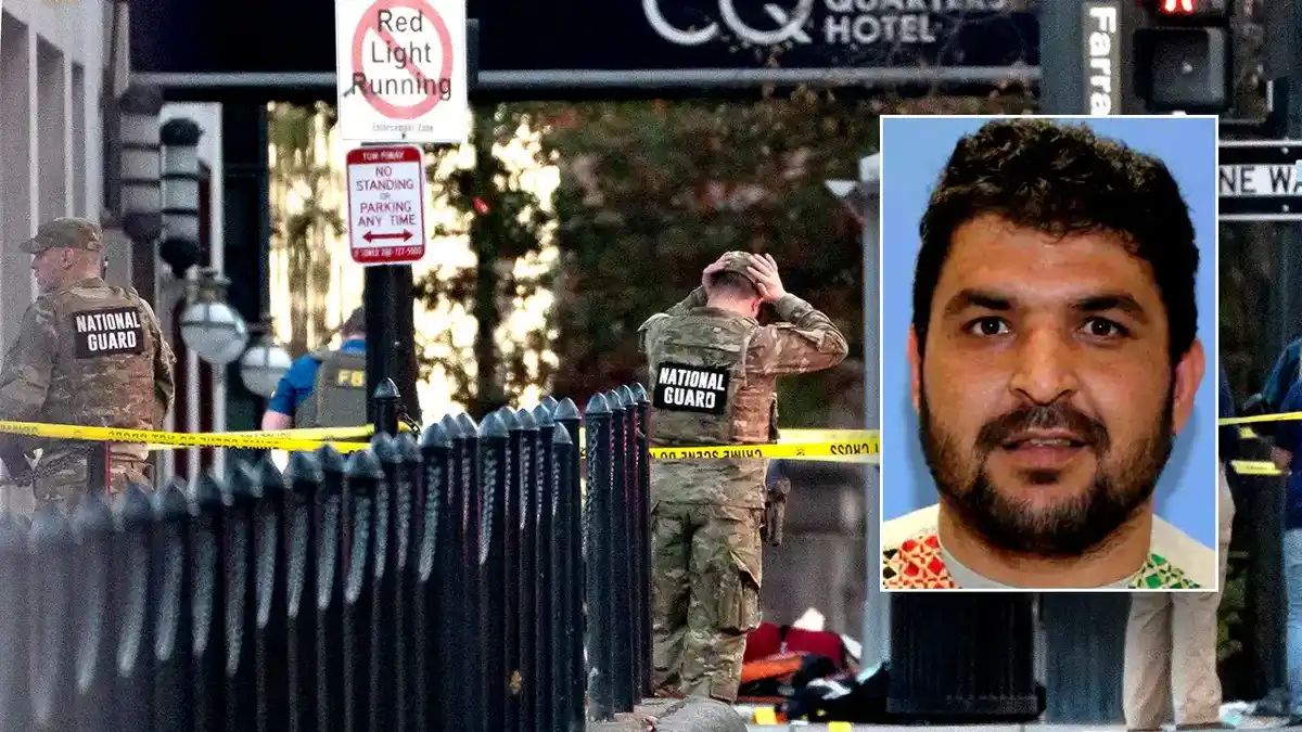 National Guard members after shooting