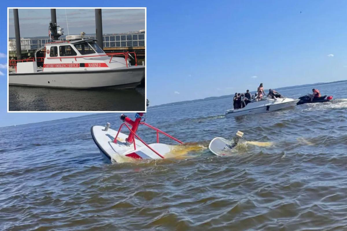 Whale strikes, sinks NJ fire rescue ship returning from NY Harbor after July 4th festivities
