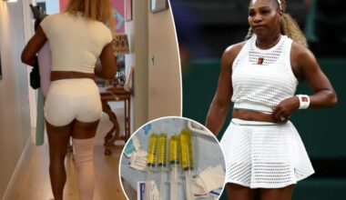 Serena Williams withdraws from Wimbledon doubles match with sister Venus because of injury