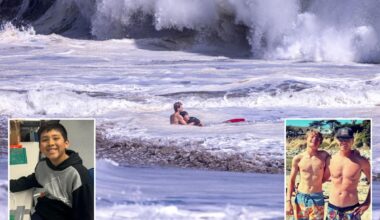 Dad of 10-year-old boy saved by heroic teen lifeguard speaks out on death-defying rescue