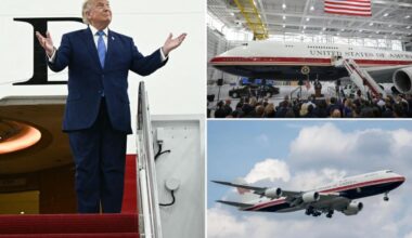 Trump takes Qatari jet for first Air Force One flight to celebrate America 250