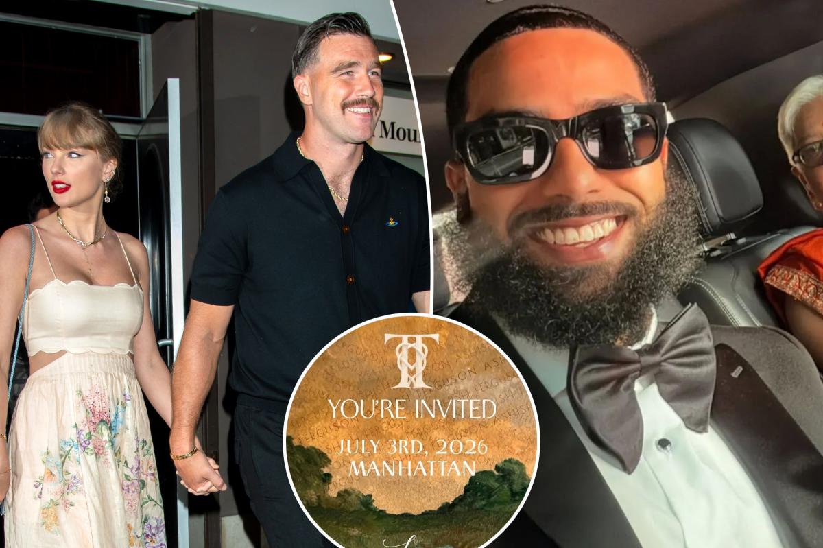 Taylor Swift and Travis Kelce's wedding invite unveiled