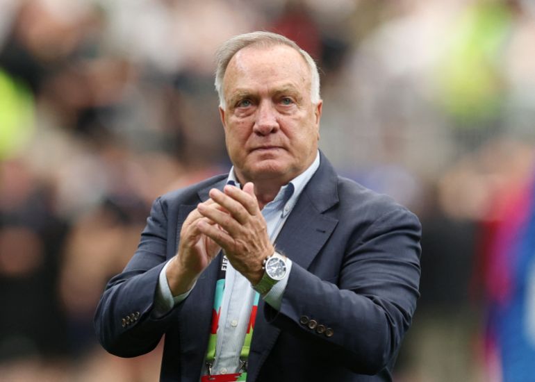 Soccer Football - FIFA World Cup 2026 - Group E - Germany v Curacao - Houston Stadium, Houston, Texas, U.S. - June 14, 2026 Curacao coach Dick Advocaat applauds fans after the match REUTERS/Phil Noble