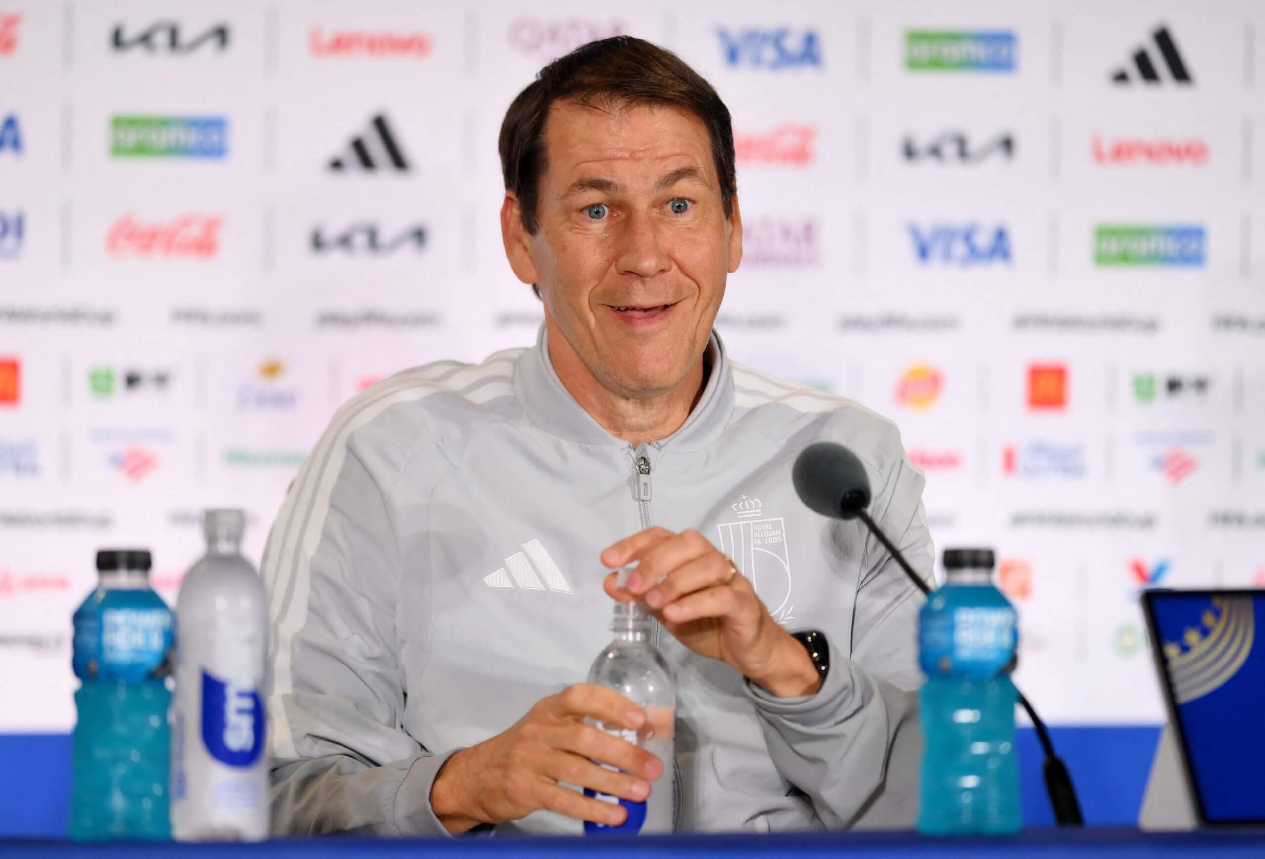 Garcia at the Belgium press conference