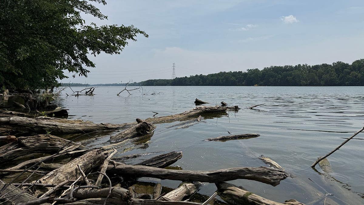 Scioto River shore is seen in Powell, Ohio.