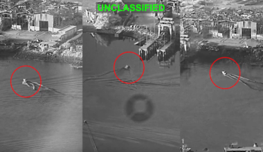 U.S. uses sea drones in combat for first time to attack Iranian naval base, CENTCOM says