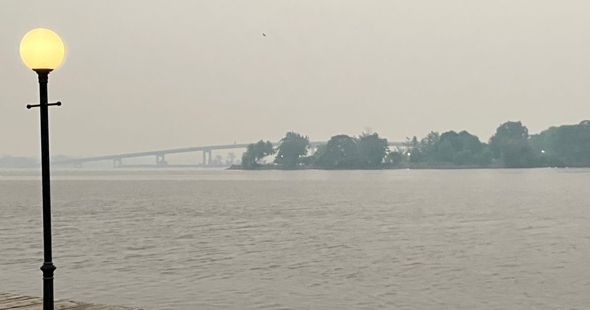 Wildfire smoke settling in along with heat