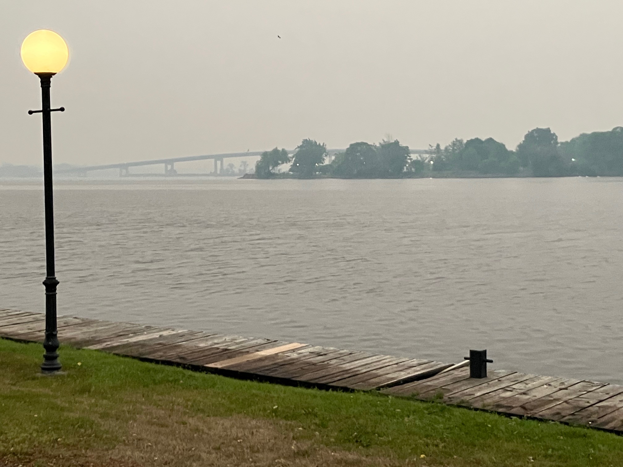 Wildfire smoke settling in along with heat