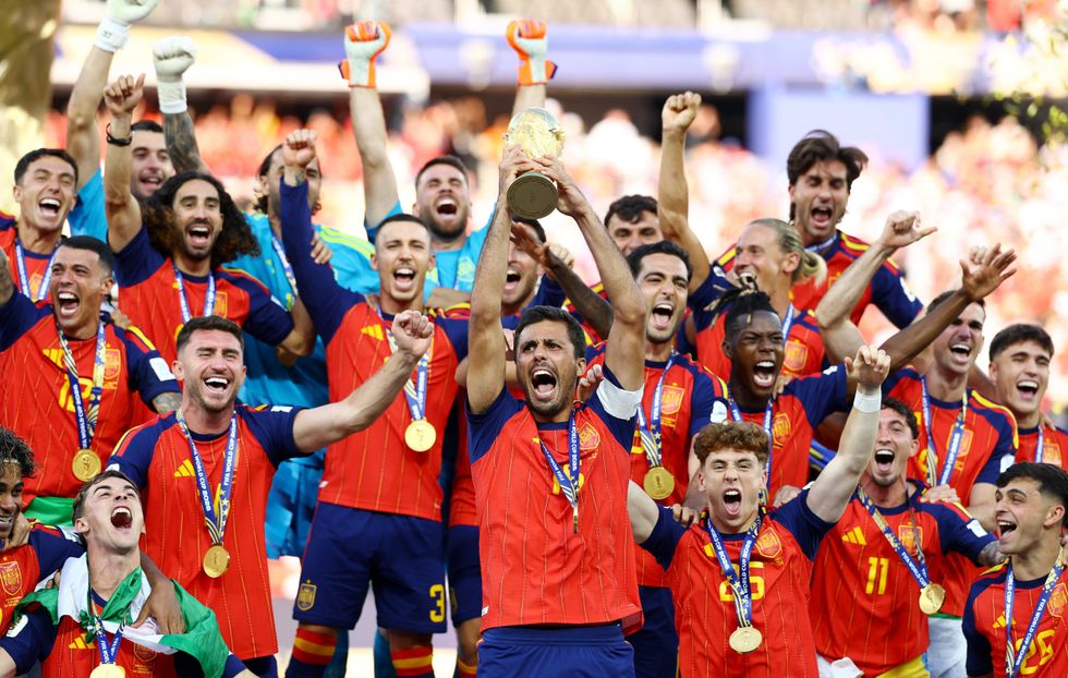 Spain dominated proceedings and won the World Cup